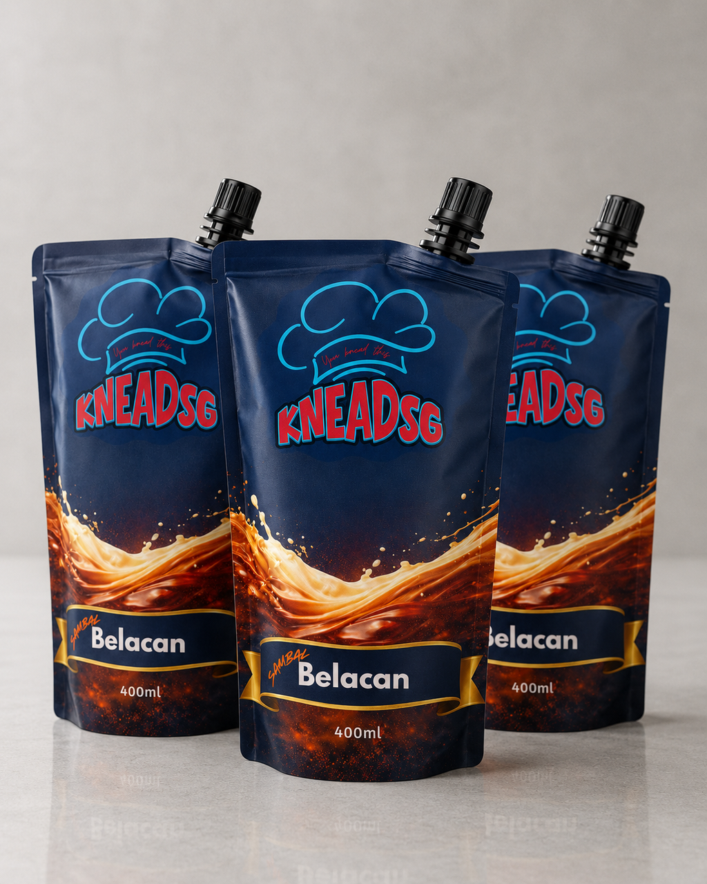 KneadSG Sambal Belacan multipack — any 3 sambal pouches for $27