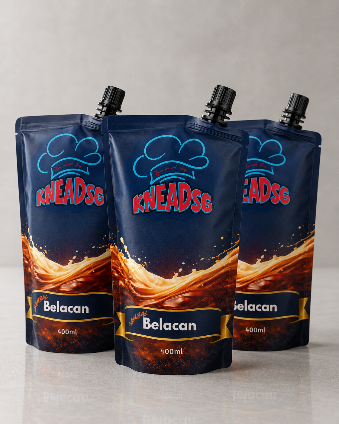 KneadSG Sambal Belacan multipack — any 3 sambal pouches for $27