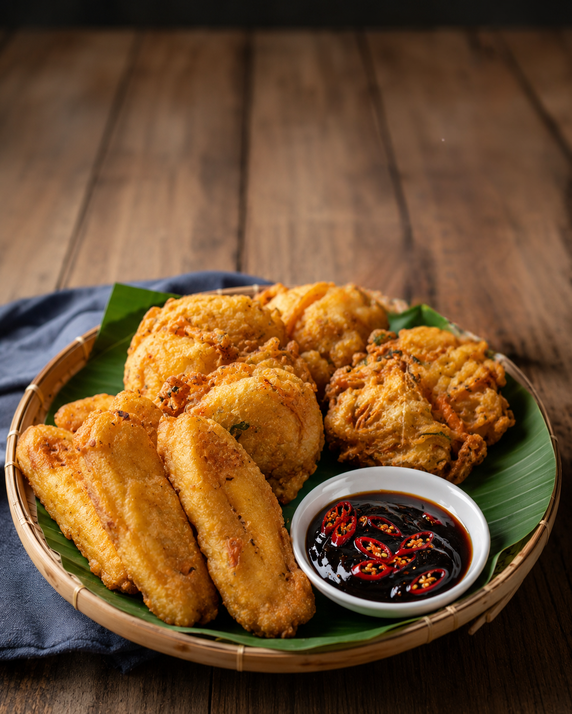Fried snacks with KneadSG Sambal Kicap — sweet-spicy dipping sauce